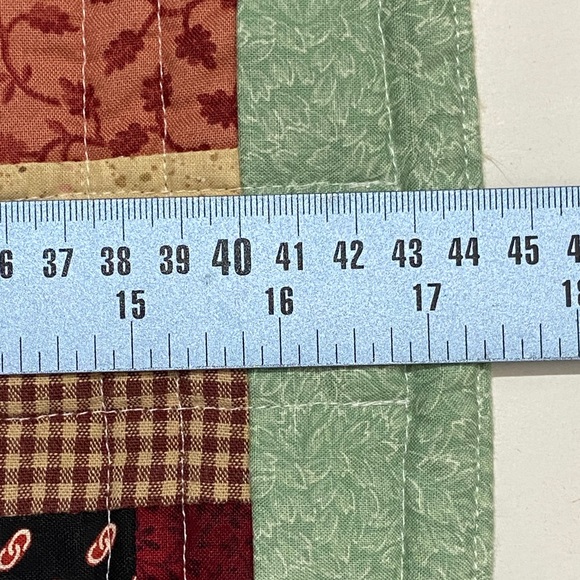 Handmade Handcrafted Baby Quilted Small Blanket Multicolored Yellow Owl - Picture 3 of 6